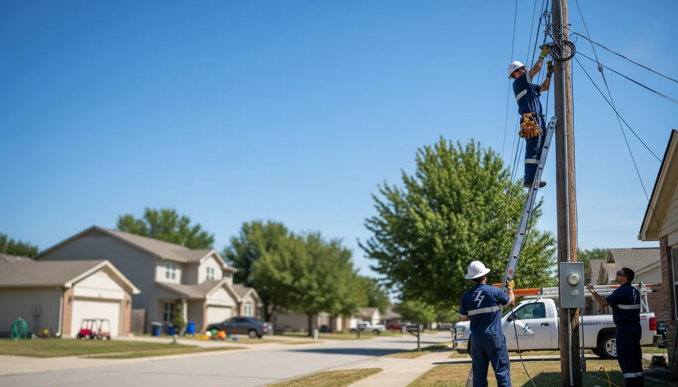 Residential electrician providing installation services in Hartman, AR